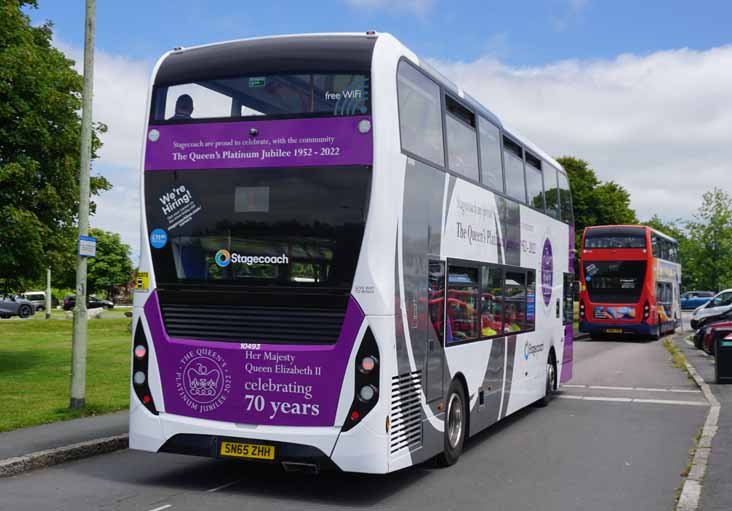 Stagecoach South West Alexander Dennis Enviro400MMC Platinum Jubilee 10493 & 10489